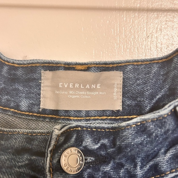 Everlane Curvy 90s Cheeky Jeans in deep Atlantic blue - Picture 6 of 7